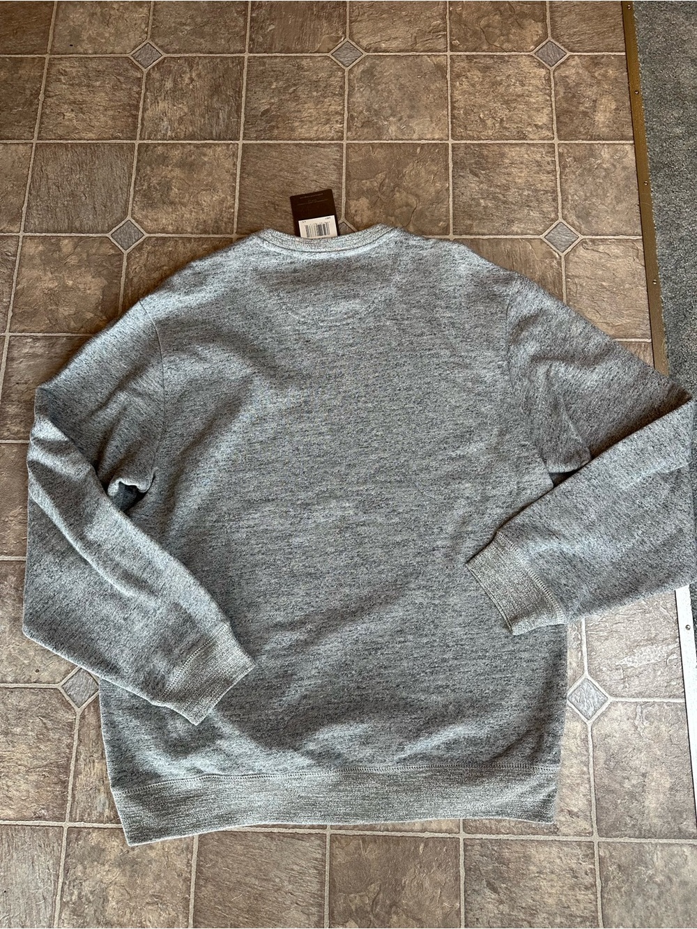 NEW Weatherproof Vintage Mens Sweater/Sweatshirt Crewneck Large Gray NWT - Picture 4 of 4